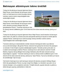 lojiport.com Batmayan alminyum tekne retildi